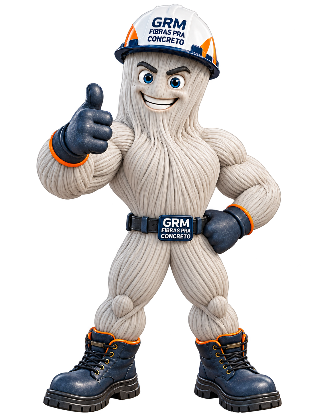 Mascote da GRM fazendo sinal positivo