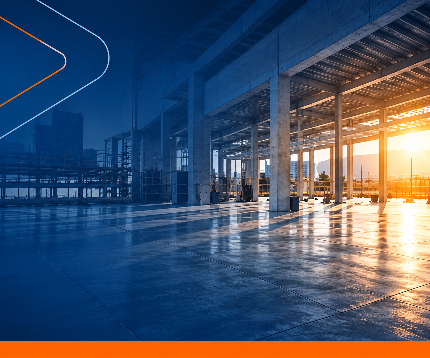 Ambiente industrial em construção